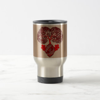 Träd av kärlektravel mug resemugg