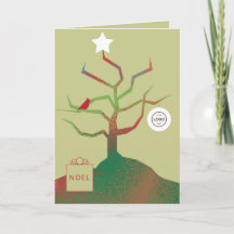 Träd av konsthandelns julkort
