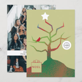 Träd av konsthandelns julkort kort