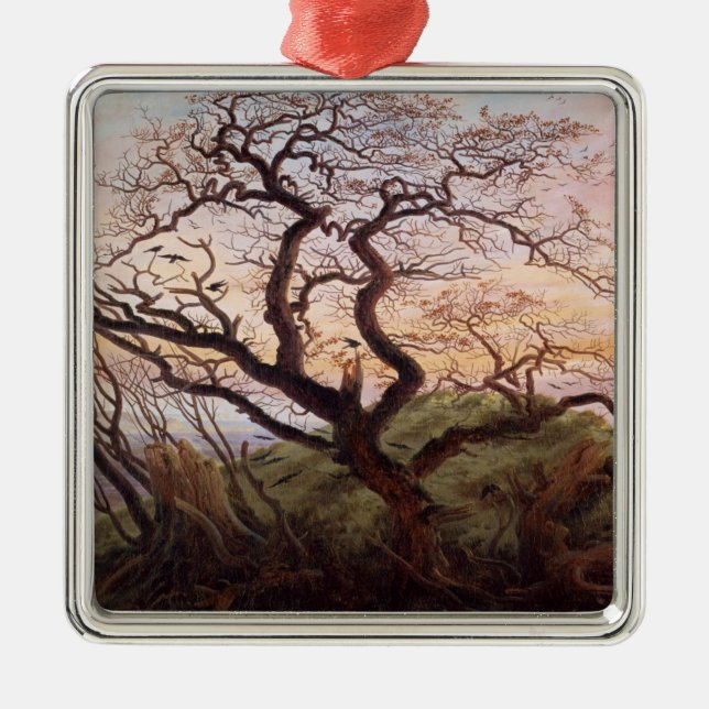 Träd av kråkor, 1822 julgransprydnad metall (Framsidan)