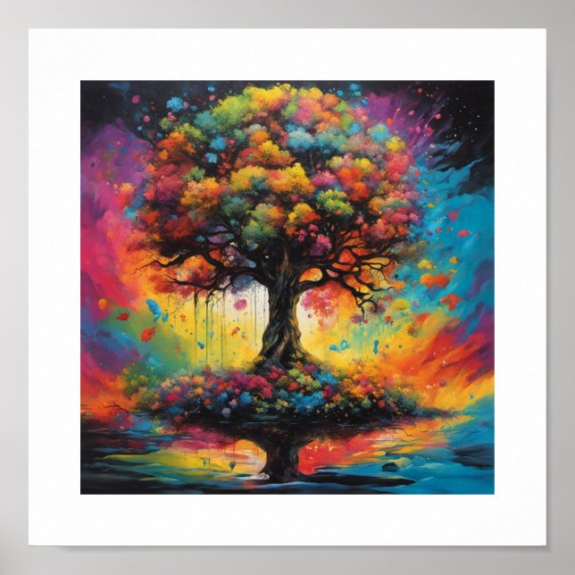 Träd av kunskap om bra och ondska poster (Framsidan)