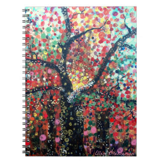 Träd av Light anteckningsboken Anteckningsbok Med Spiral