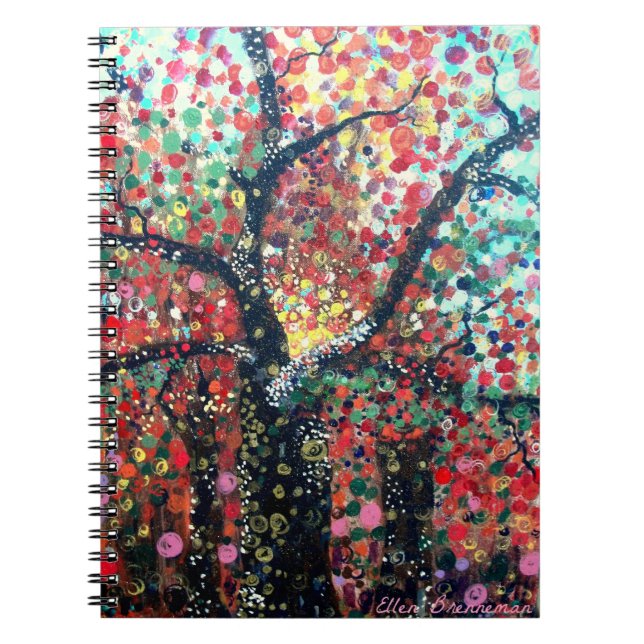 Träd av Light anteckningsboken Anteckningsbok Med Spiral (Framsidan)