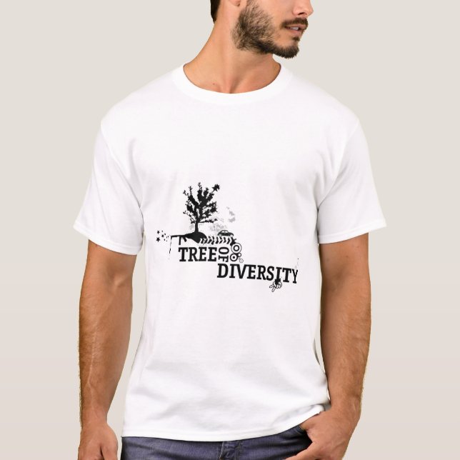 Träd av mångfald Herr Natur T-Shirt (Framsida)