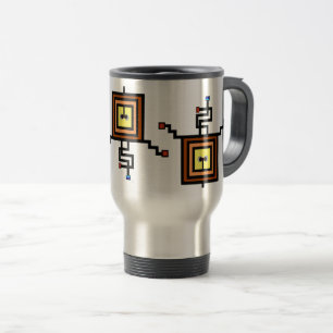 Tråd av rostfritt stål 15 oz Travel/Kommuter Mugg