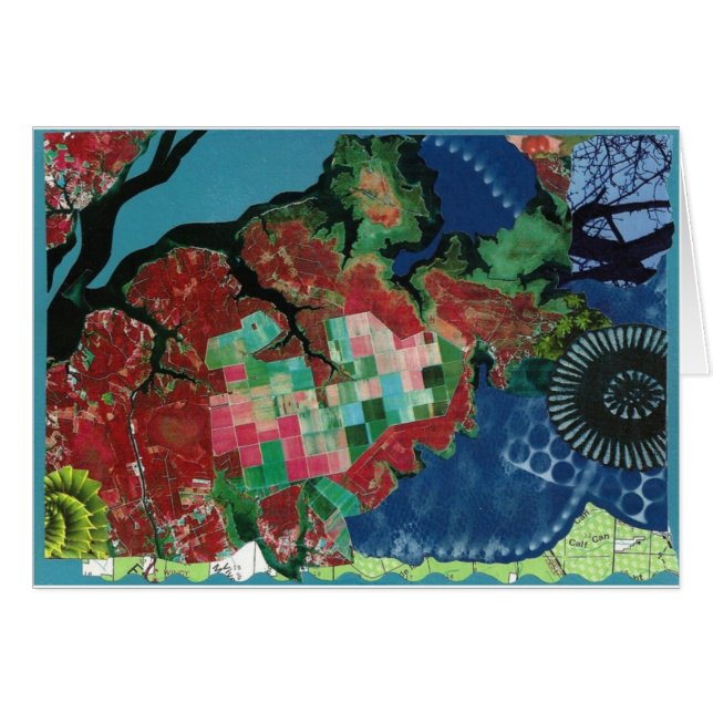 Träd av turbulens hälsningskort (Framsidan Horizontal)