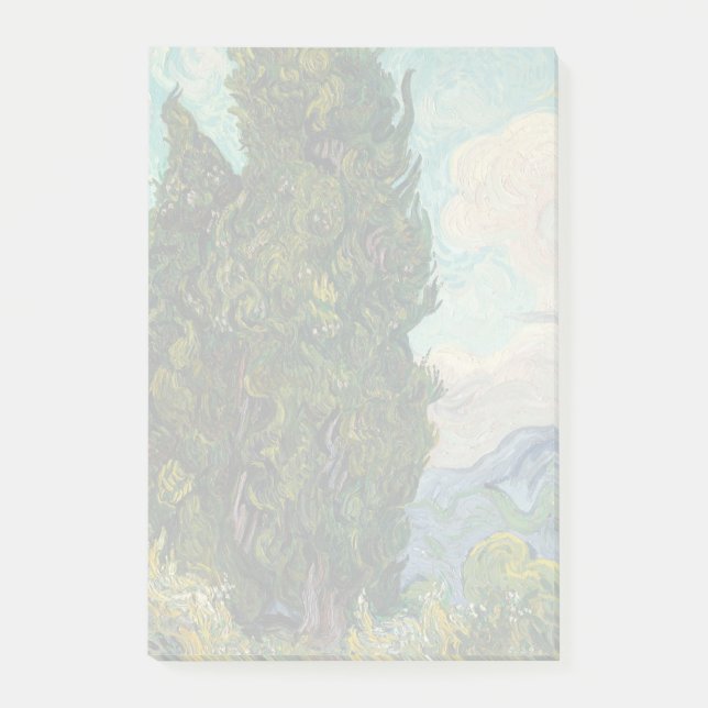 Träd av Vincent Van Gogh Post-it Block (Framsida)