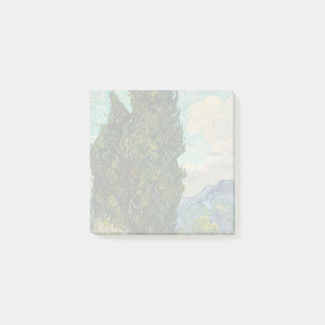 Träd av Vincent Van Gogh Post-it Block (Framsida)