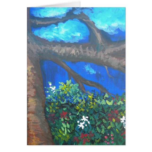 Träd av vishet hälsningskort (Framsidan)