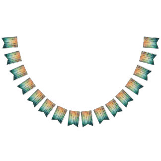 träd bakgrund vimplar