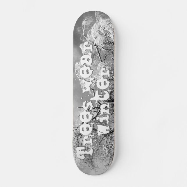träd bära vinter skateboard bräda 19,5 cm (Framsida)