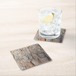 Träd Bark hösten Mönster Underlägg Papper Kvadrat