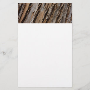 Träd Bark I Naturlig Abstrakt Texturerad design Brevpapper