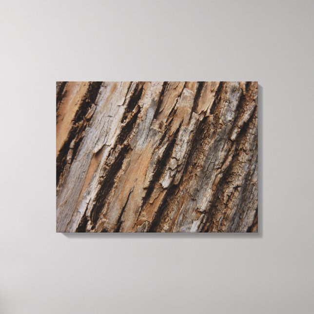 Träd Bark I Naturlig Abstrakt Texturerad design Canvastryck (Framsida)