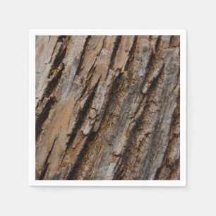 Träd Bark I Naturlig Abstrakt Texturerad design Pappersservett