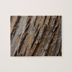 Träd Bark I Naturlig Abstrakt Texturerad design Pussel