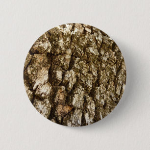 Träd Bark II Naturlig texturerad design Knapp