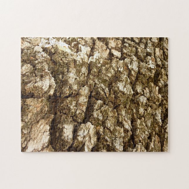 Träd Bark II Naturlig texturerad design Pussel (Horisontell)