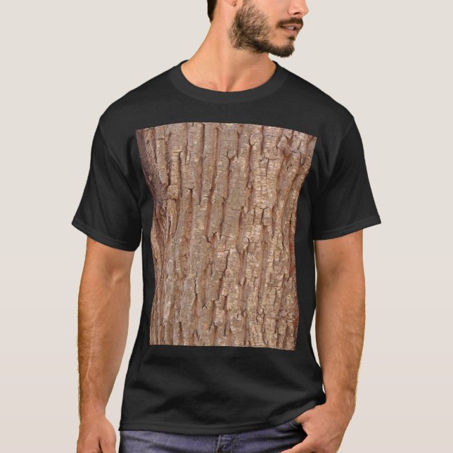 träd bark t shirt (Framsida)