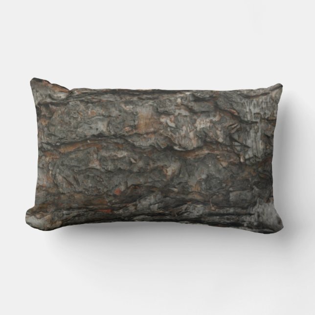 Träd Bark Texturerad LUMBAR PILLOW Lumbarkudde (Framsida)