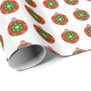 Träd Bauble Wrapping Papper Presentpapper