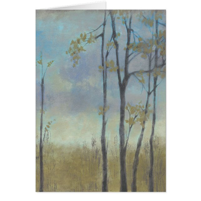 Träd-belagd veteglas I Hälsningskort (Framsidan)