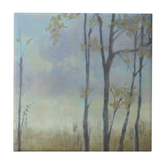 Träd-belagd veteglas I Kakelplatta (Framsidan)