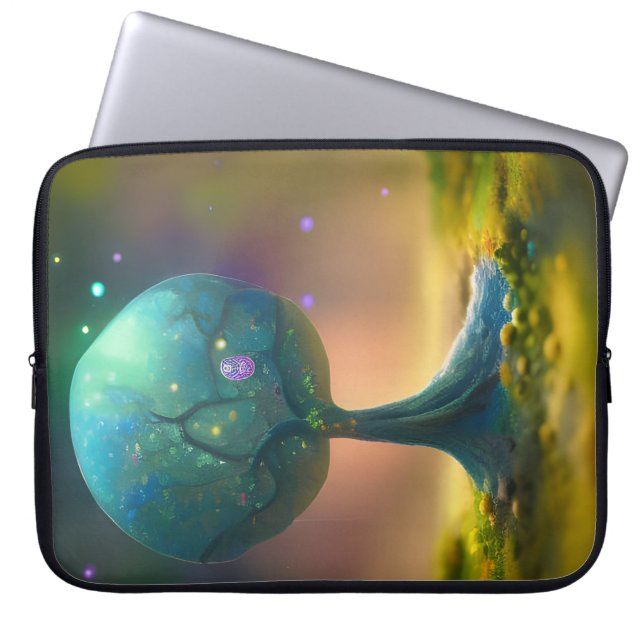 Träd Birth AI Art Laptop Fodral (Framsidan)