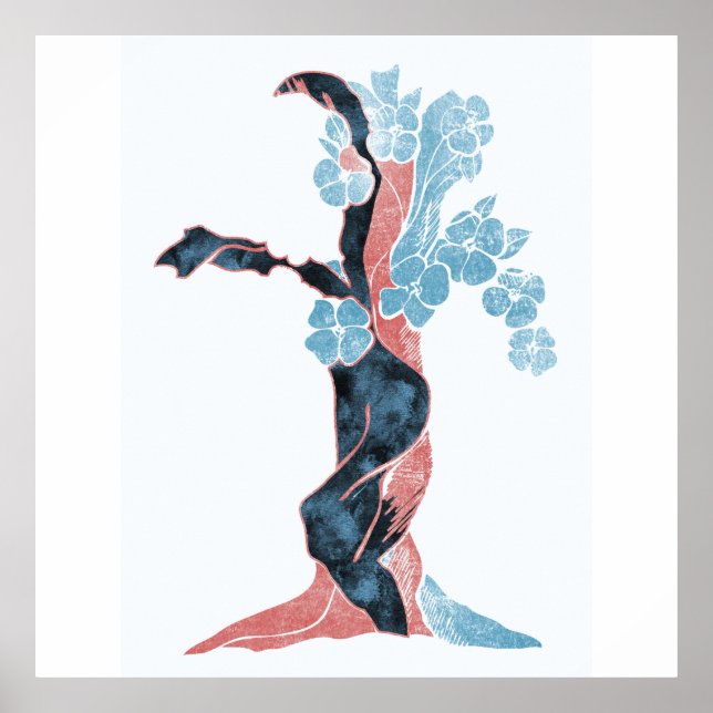 Träd Blommar Poster (Framsidan)