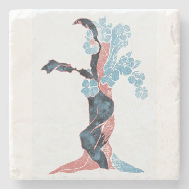 Träd Blommar Stenunderlägg (Framsidan)