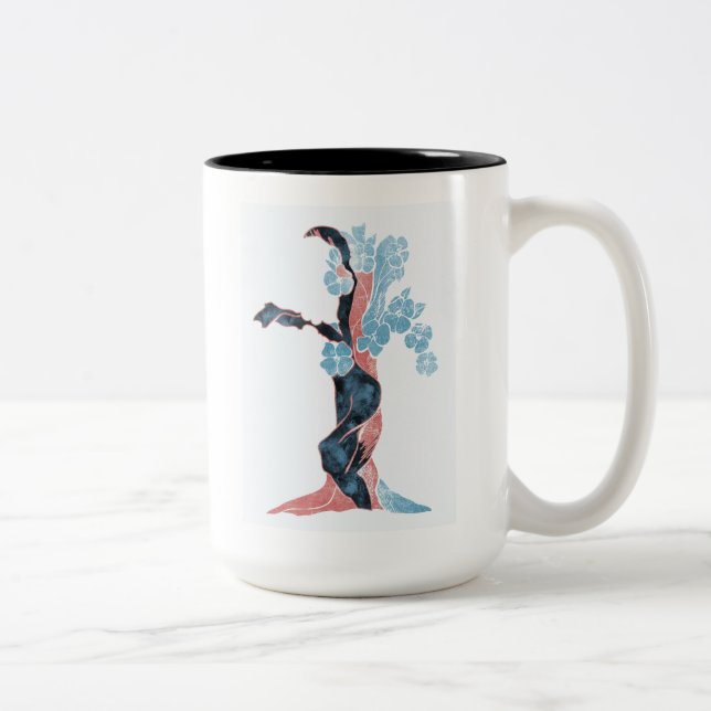 Träd Blommar Två-Tonad Mugg (Höger)