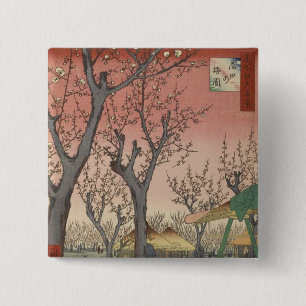 Träd Blommars Plum Garden Japanska Knapp