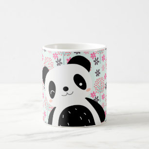 Träd, blommor och Pandabjörnar Kaffemugg