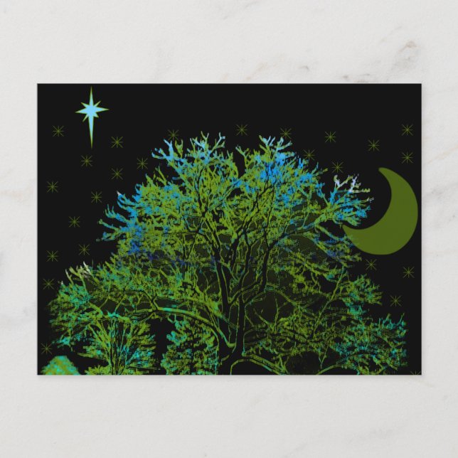 Träd Blues Vykort (Framsida)