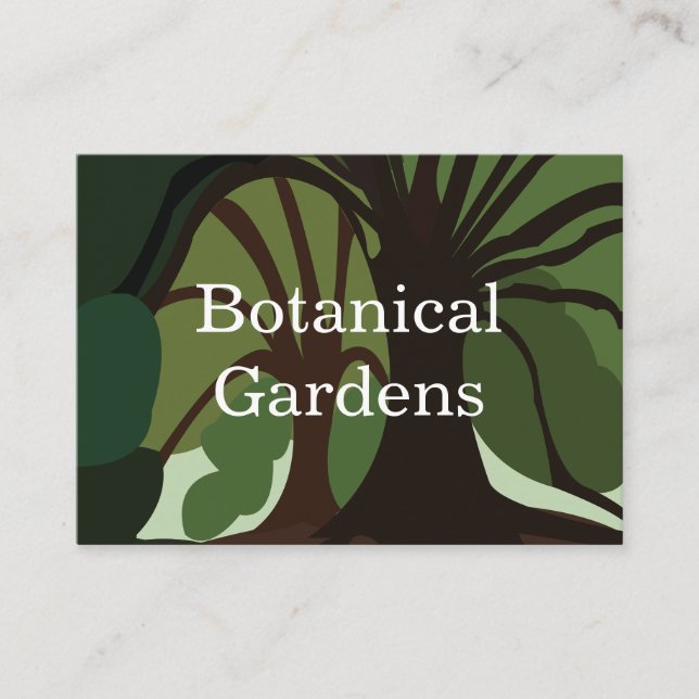 Träd Botanisk Natur Visitkort (Framsida)
