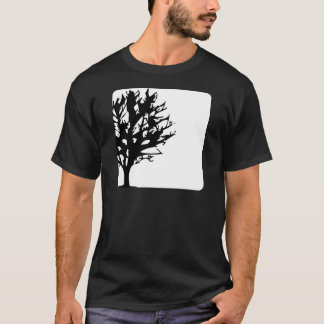 träd boxas in vit/svart t-shirt