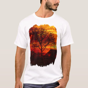 Träd bredvid gammal mur: sönderfaller t shirt