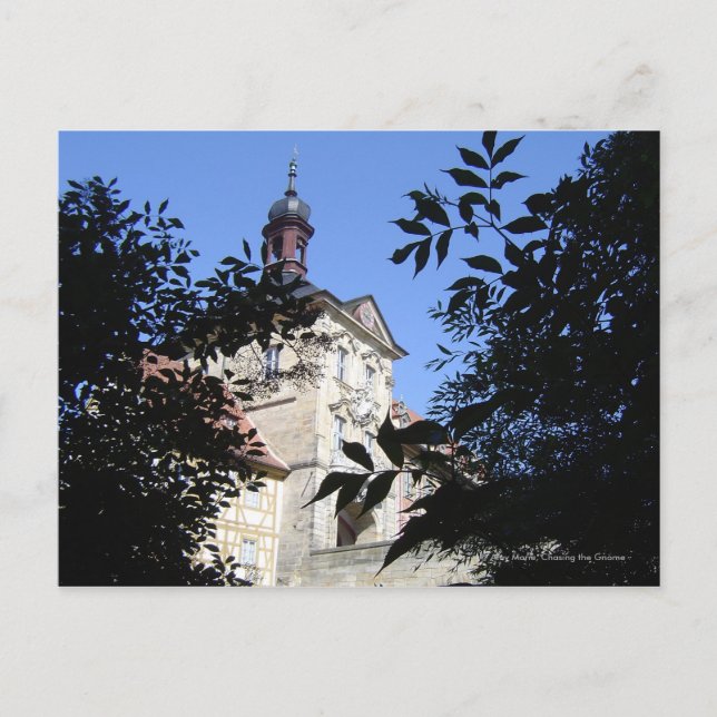 Träd Byggnad Vykort (Framsida)