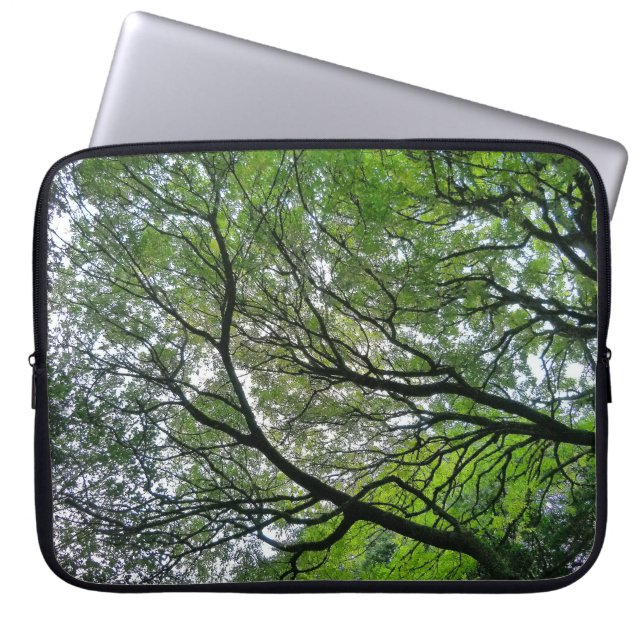 Träd Canopy V, Bute Park, Cardiff Laptop Sleeve (Framsidan)