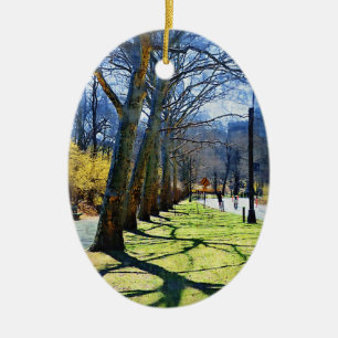 Träd Central Park NY Julgransprydnad Keramik