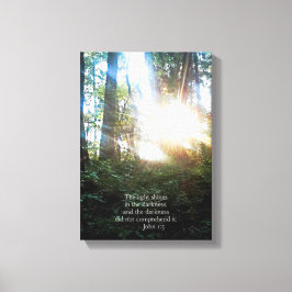 Träd Christian Bible Verse Scripture Creationart Canvastryck