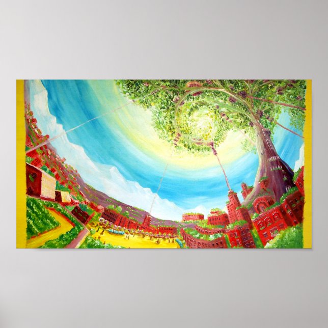 Träd City Poster (Framsidan)