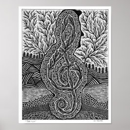 Träd Clef Poster