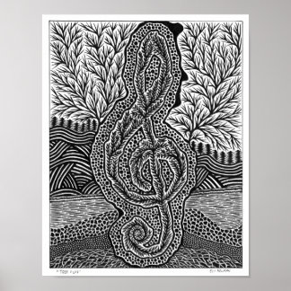 Träd Clef Poster