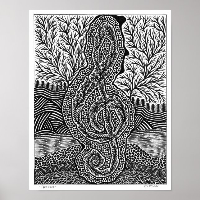 Träd Clef Poster (Framsidan)