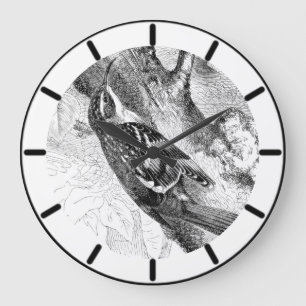 Träd Creeper British Bird Large Clock Stor Klocka