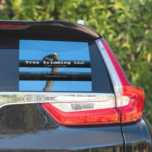 Träd Cshing Company fordon annonserar om företaget Klistermärken