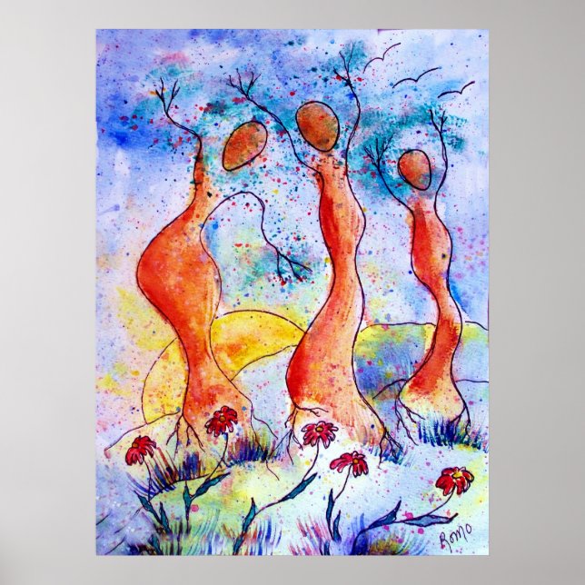 Träd Dancers Poster (Framsidan)