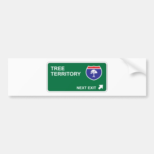 Träd därefter går ut bildekal (Framsidan)