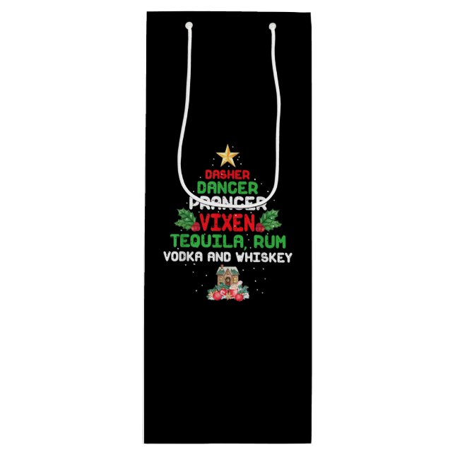 Träd Dasher Prancer Vixen Tequila Whiskey (Framsidan)